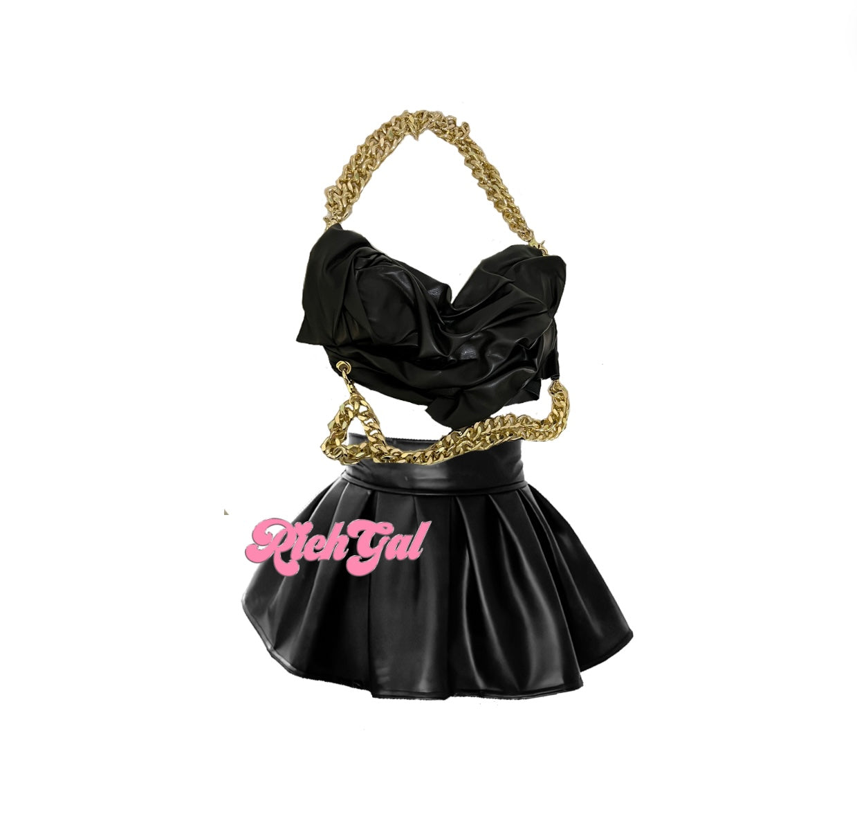 RichGal’s Leather Mini Skirt