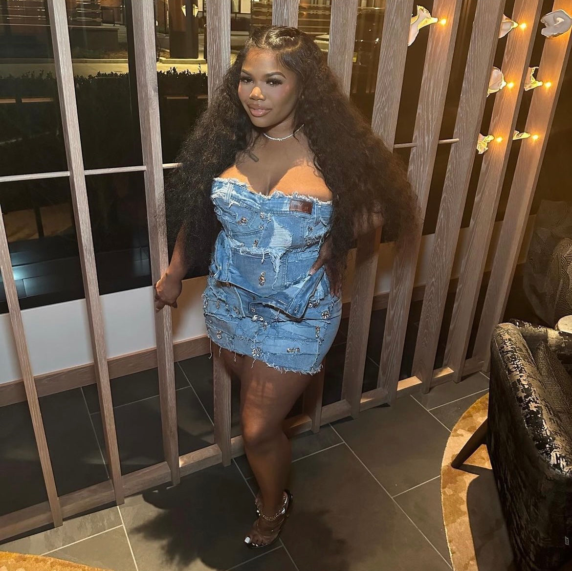 RICHGAL DIAMOND DENIM CORSET (2)