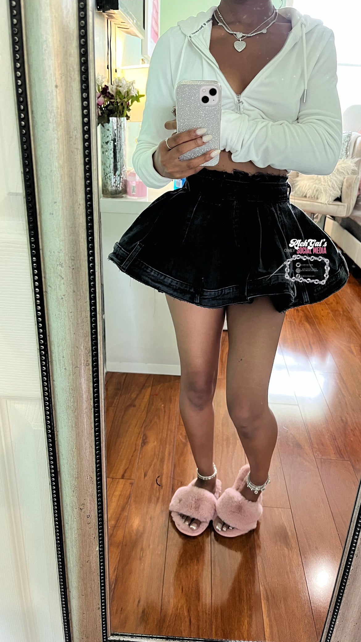 RichGal Pleated Mini Skirt