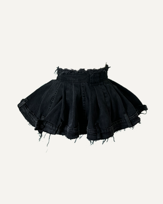 RICHGAL POOF DENIM SKIRT