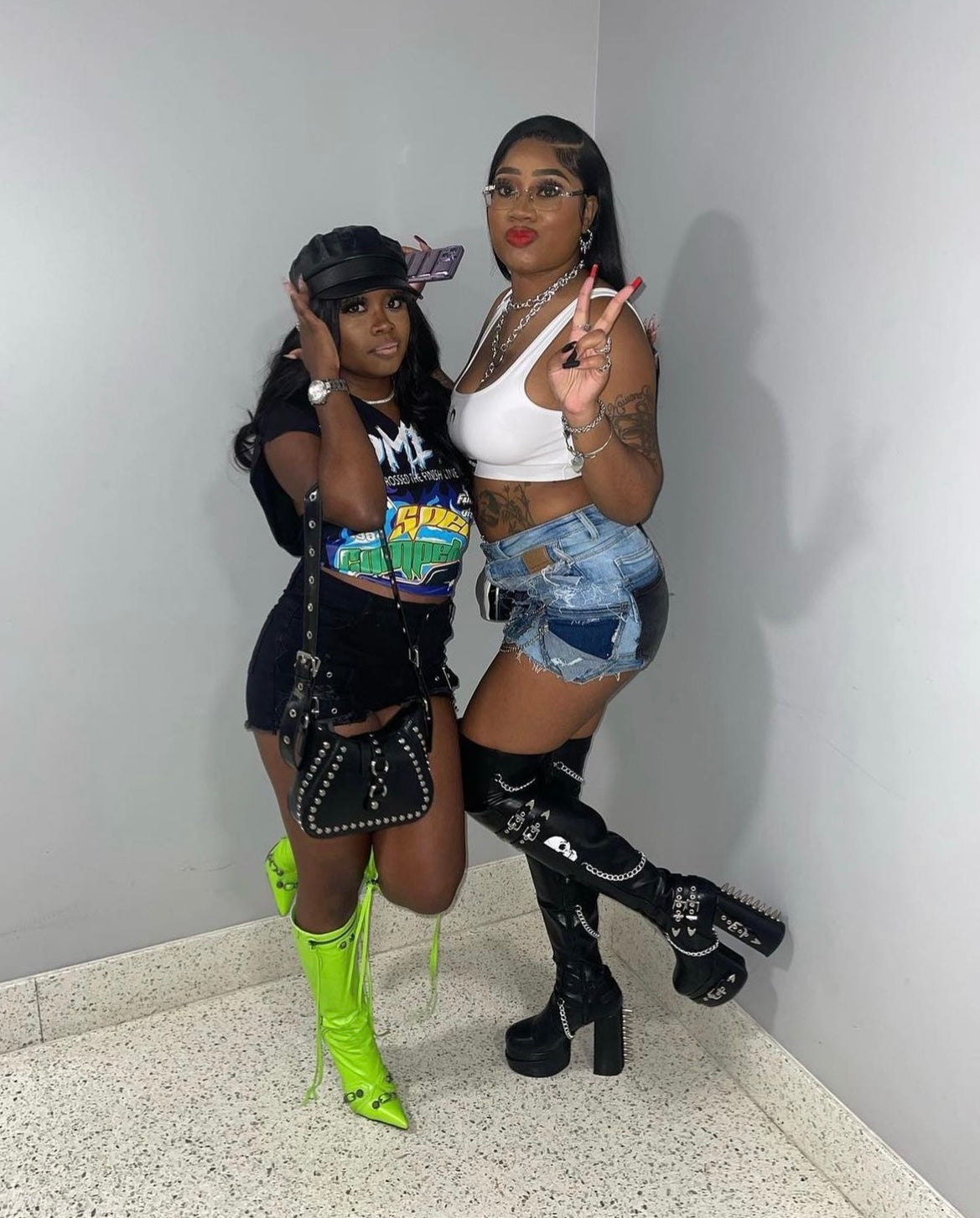 RICHGAL COLLAGE SKIRT