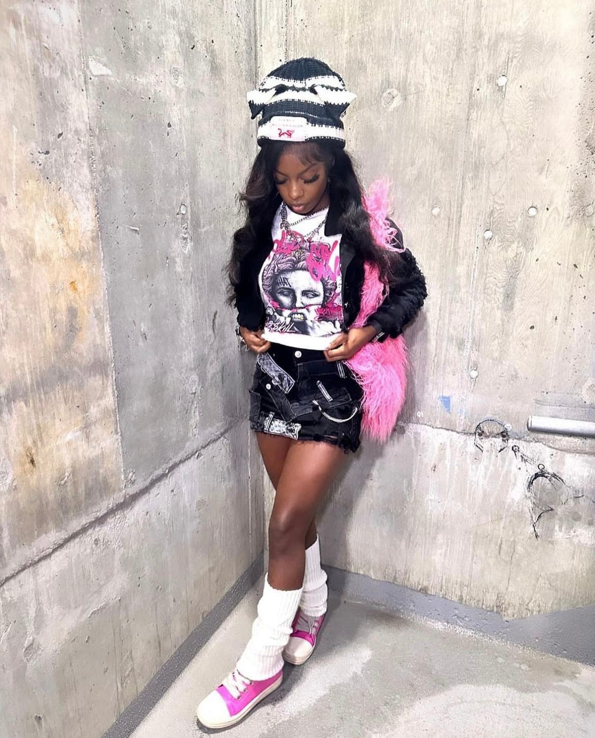 RICHGAL COLLAGE SKIRT