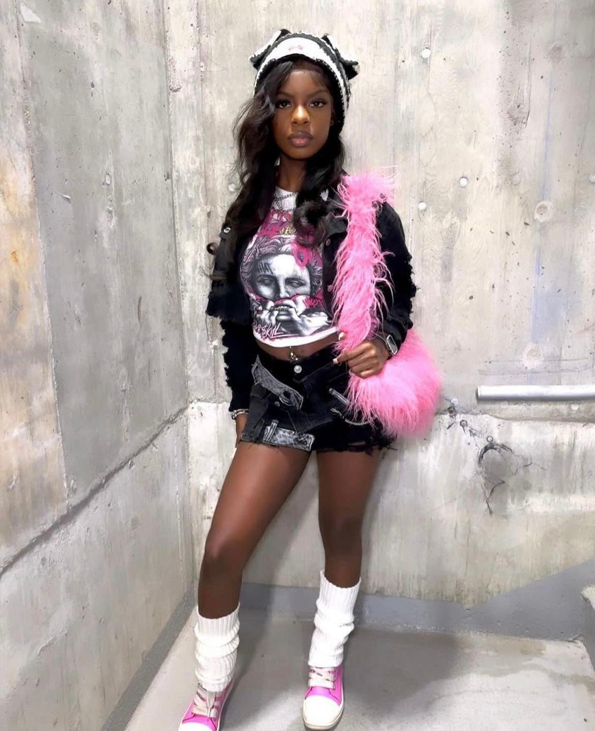 RICHGAL COLLAGE SKIRT