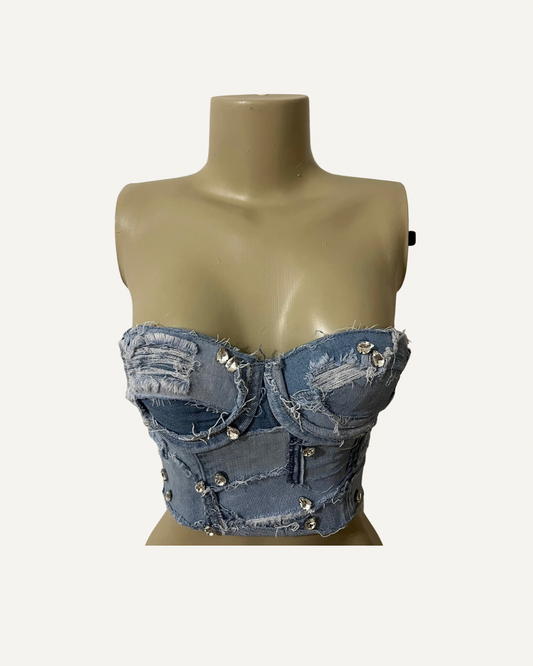 RICHGAL DENIM TOP