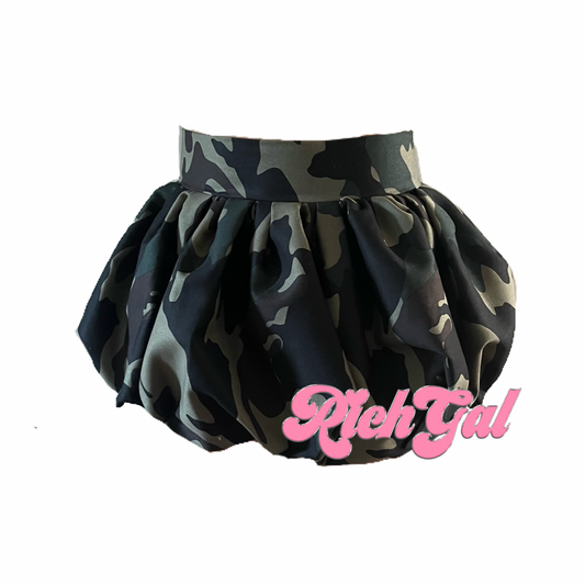 Richgal Camo Mini Skirt