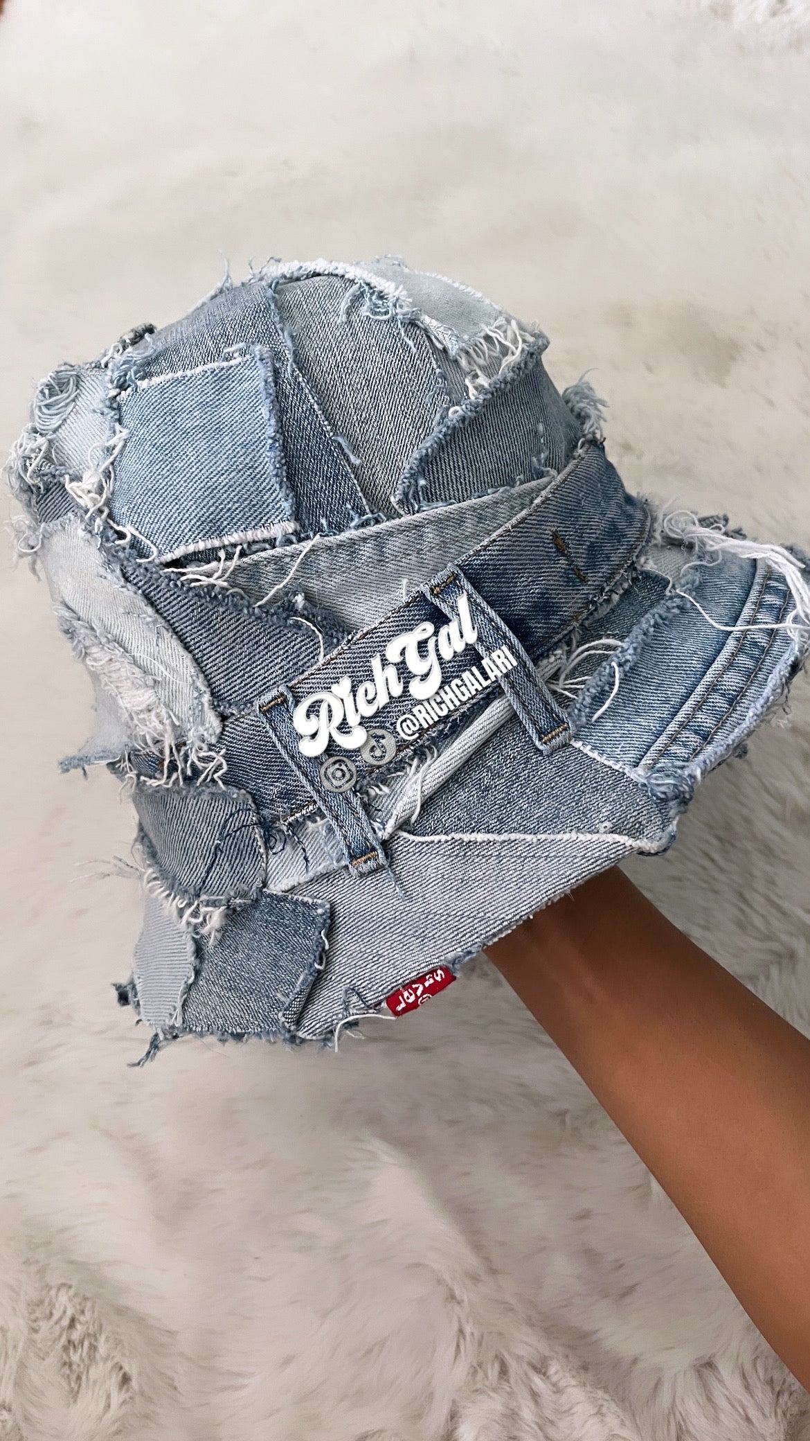 RichGal Custom Demin Bucket Hat