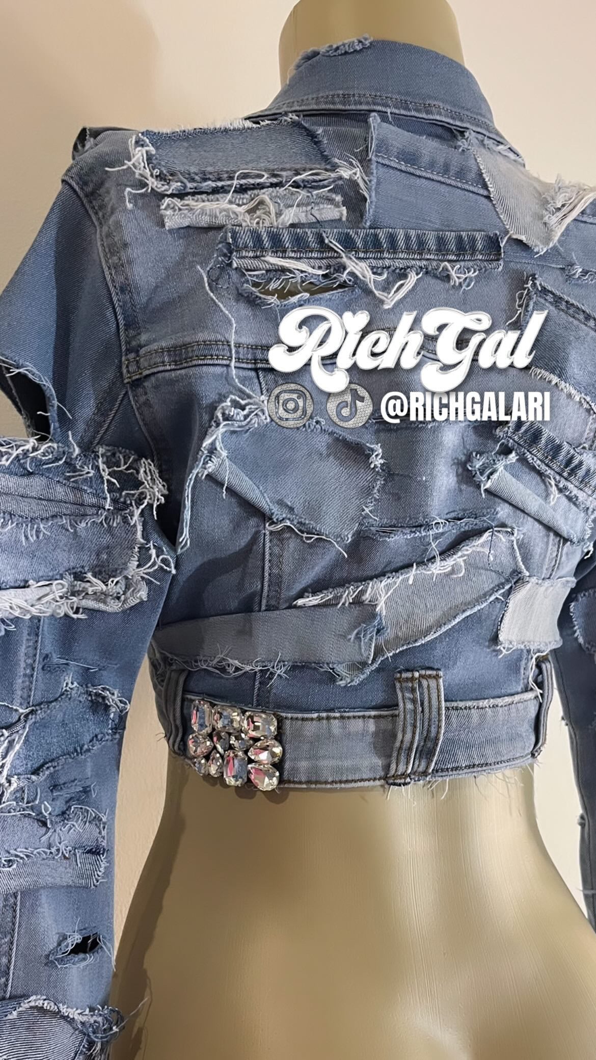 Black Denim RichGal Jacket