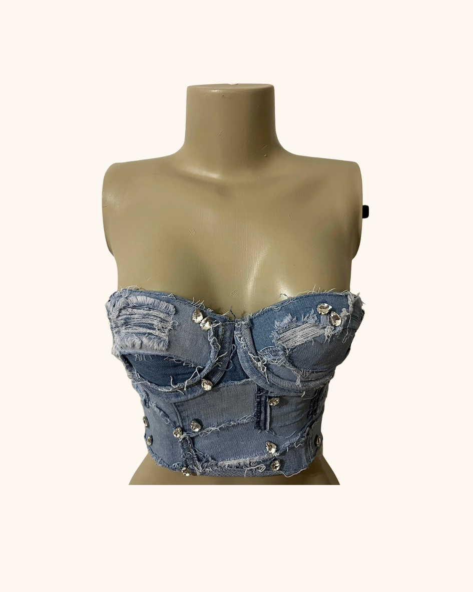 RICHGAL DENIM TOP