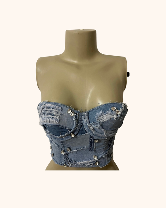 RICHGAL DENIM TOP