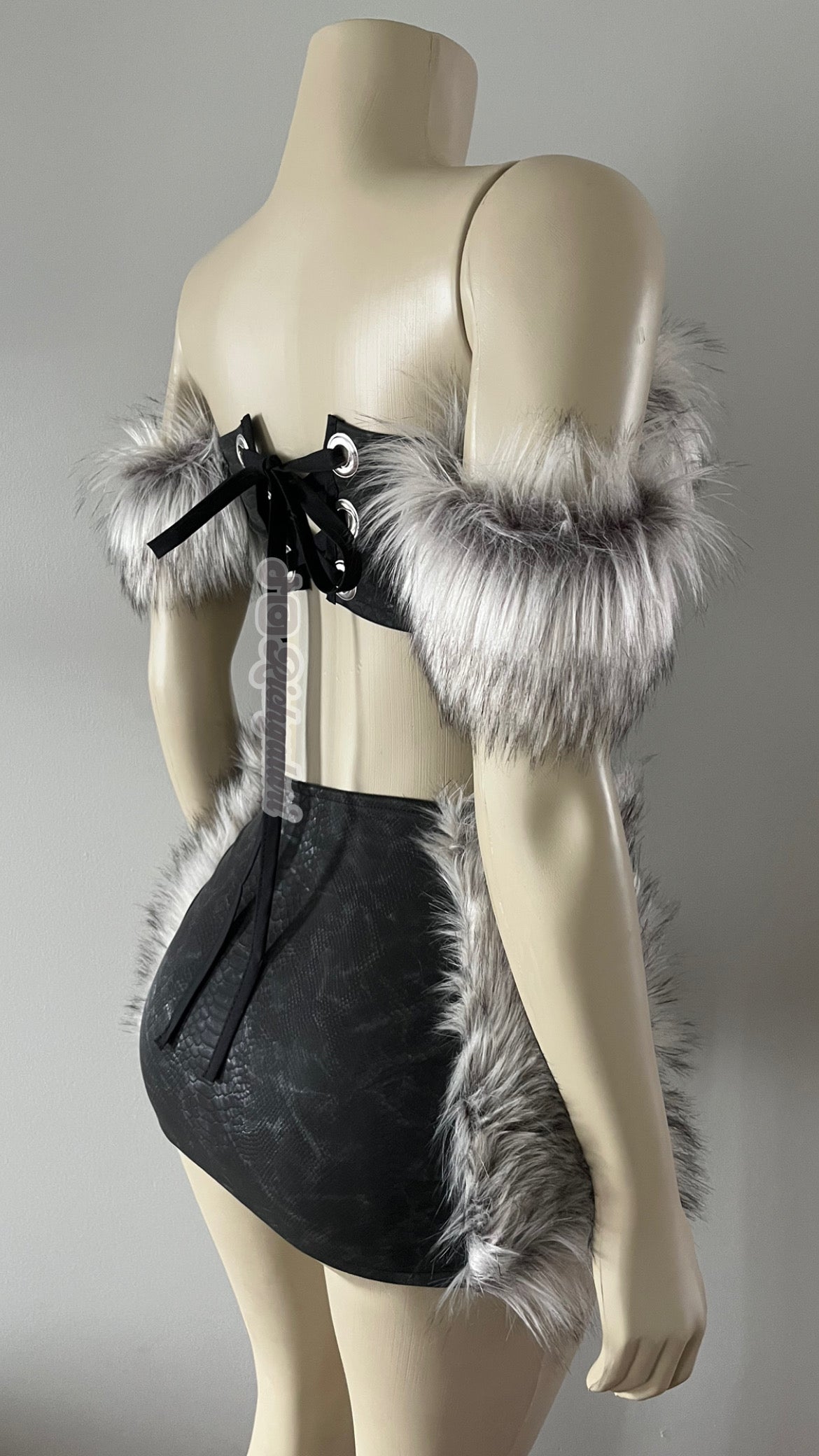 Black RichGal Fur Set