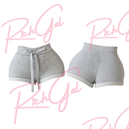 RichGal’s Yummy Rhinestone Mini Shorts