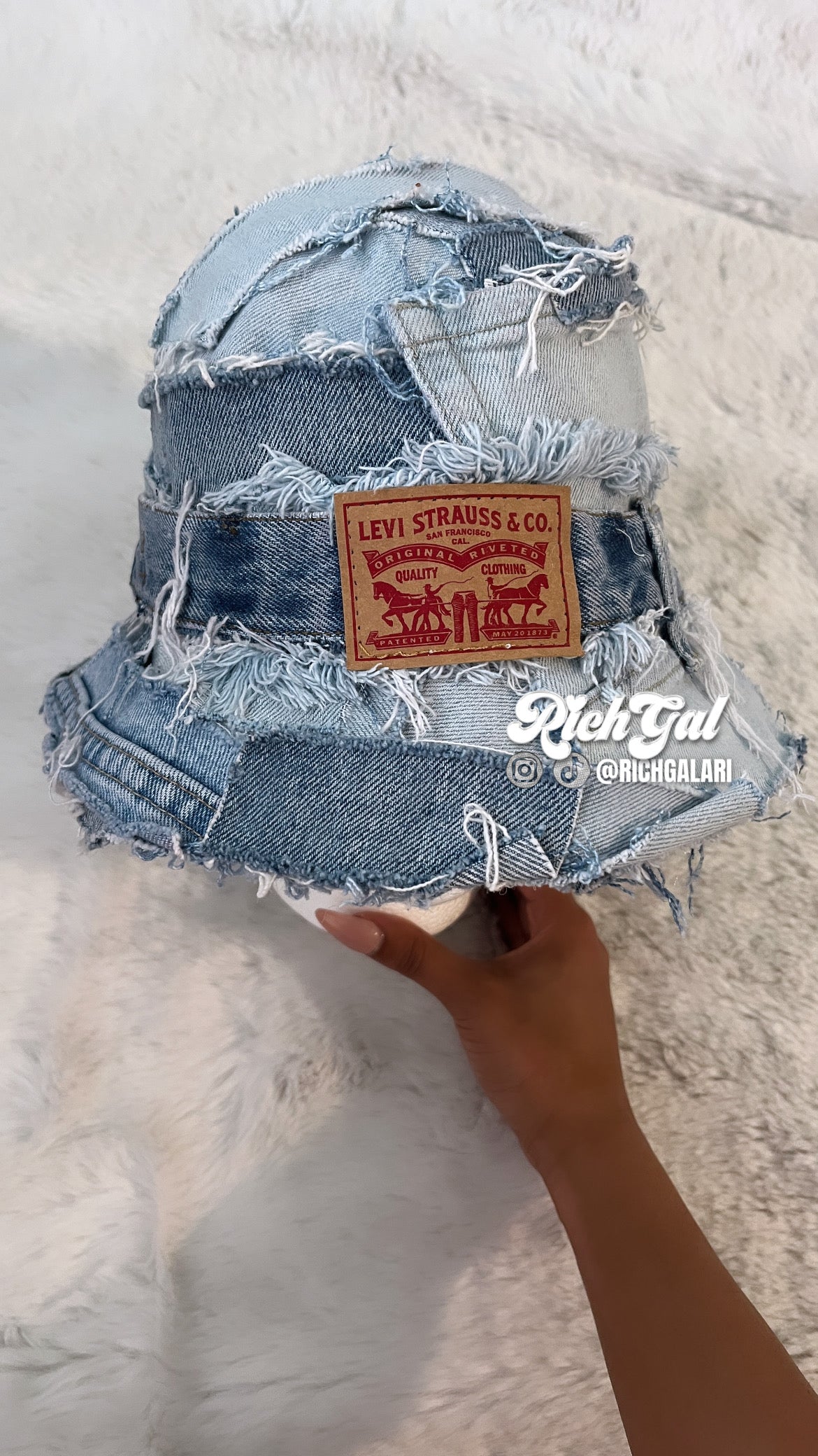 RichGal Custom Demin Bucket Hat