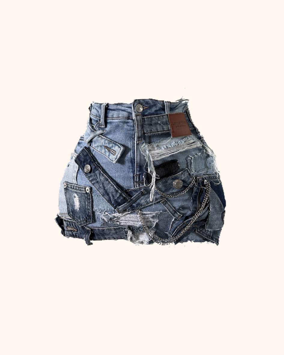 RICHGAL COLLAGE SKIRT